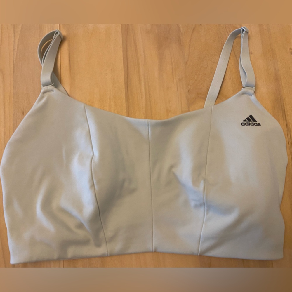Adidas Yoga Studio Light-Support Bra Large D-DD Linen Green